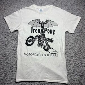 Iron Pony Motorcycles Shirt Womens Small Crewneck Tee Moto Riding Gear Street